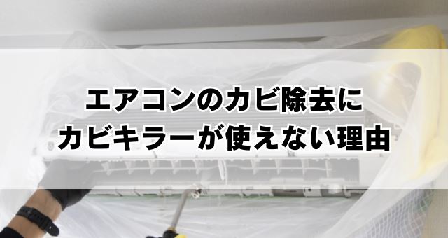 エアコンのカビ除去にカビキラーが使えない理由